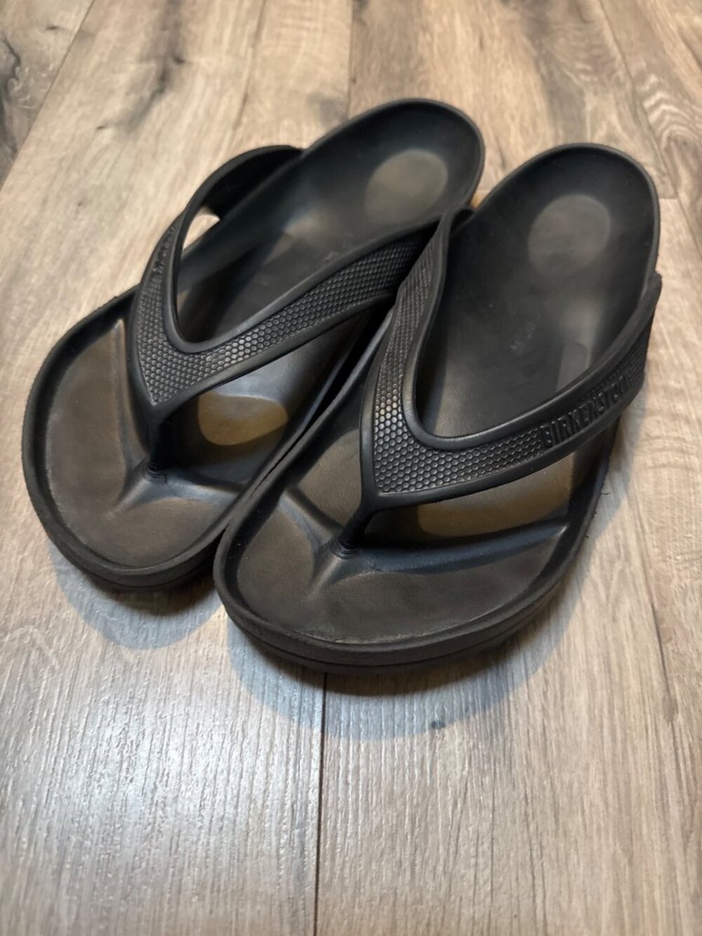 Birkenstock Black EVA Beach Sandals Flip Flops Lightweight Durable Size 42